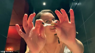 Locktober is for beginners - Chastity slave footjob orgasm control