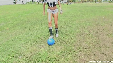 AFTER FOOTBAL MATCH HORNY BRAZILIAN CUTE GIRL FUCKS TATTOED MAN IN HOTEL BEDROOM