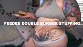 Feedee Double Burger Stuffing (wmv)