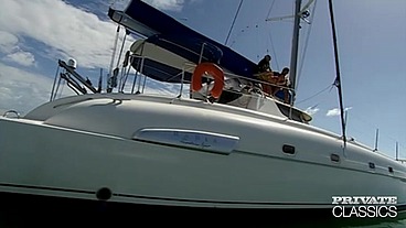 Diana Gold in an Extreme DP Threesome on a Catamaran