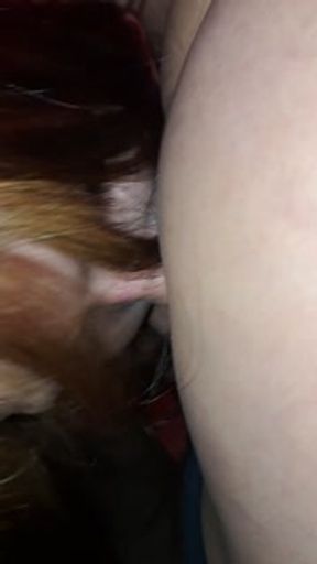 Native female licking my pussy and ass up Close while I suck his dick