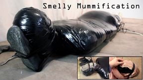 Smelly Mummification | Mummified tightly and made to smell dirty panties and socks