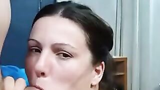 Best oral sex EVER by LUSTY fiance desperate for Goddess CUM