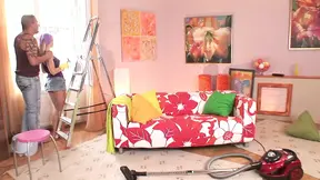 Blonde gets paid to suck cock in TV episode