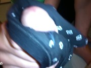 PANTYJOB JE LE LAISSE JOUIR SUR MA CULOTTE