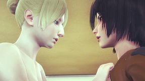 long teaser futa mikasa fucks historia - aot hentai