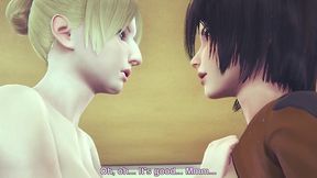 long teaser futa mikasa fucks historia - aot hentai