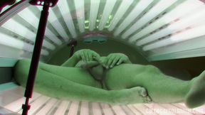 Czech Gay Solarium 5 Solo Jerk with Hung Twink - Caught in the Act