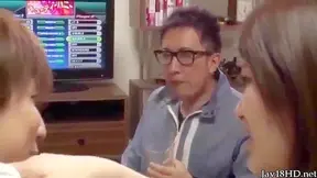 Insatiable Japanese babe ravishes on tiny cock!