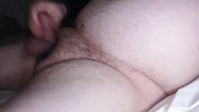 Fat Stepdaddy Jerks of His Hairy Wolf Cock and Cums with Cockring