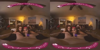 VR BANGERS Unexpected Sex Adventure Of Four Naughty Teens VR Porn