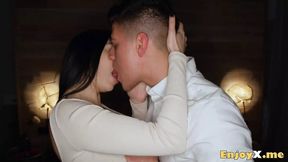 Frenzied couple pleasure - Sapphire's tight rosy pucker conquered by Jafriend's son Carrera