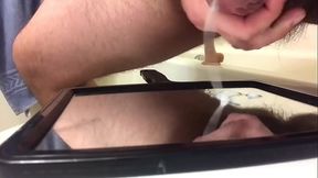 Grinding cumming and licking it up 2