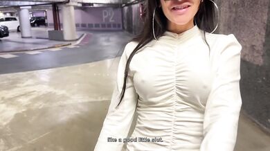 bourgeois girl get roughly sodomized in the trunk of her car after an evening