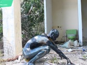 Dark Monster Alien Cosplay / Bodypaint / Naked Body Art #1