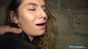 Public Porn Sexy models night time public doggystyle wall fuck