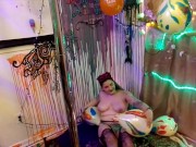 HD Looner Balloon Fetish B2P blow, pop, hump, balloon pussy stuff,suck&fuck 2 cum pop's W whole body