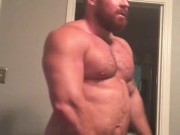 Sexy Big Dick Musclebear Flexing Naked P1 Hot Alpha Bear OnlyfansBeefBeast