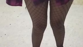 Amateur Latina exhibitionist shows off her ass and tits in Buenos Aires streets