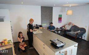 Kitchen Fuck in Front of Friends!!