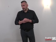 Chubby dilf teacher strips for sex ed class