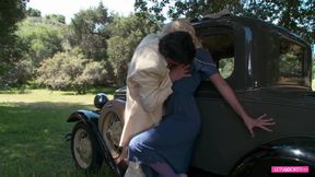 Perfect woman on a picnic