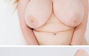 UP CLOSE - Solo Masturbation Sesh With Huge Tits Blonde Codi Vore