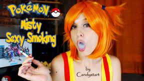 Misty pokemon Cosplay Sexy Smoking