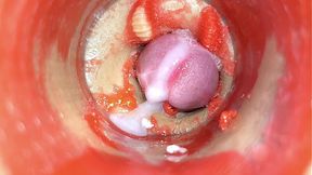 Camera in Vagina &mdash;  Cervix POV &mdash;  Tiny Cucked by Giant �Couple� &mdash;  Cum in Pussy and Creampie - ASMR