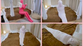 HLY001 A girl wrapped in bandages