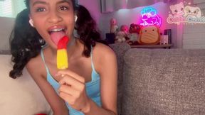 Just eating a wiggly Troli gummi popsicle