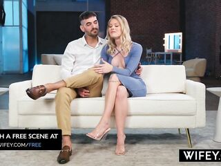 WIFEY Petite Hotwife Sammm Next Door Holds Hubby's Hand During the time that This babe Devours Monster BBC