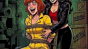 Infiltration Gone Wrong: April O'Neil's Ticklish Trap ! ? She will scream with laughter !! | Comic Book Animation-TMNT Parody