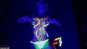 Nikki Black Light Body Paint 2017