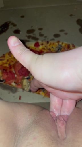 Jaw-dropping moment from &quot;PIZZA TEEN MASTURBATION -KINKY FOOD FETISH-FEMALE WEIRD ARAB PORN-REAL ORGASM- AMATEUR- ARABIAN&quot;