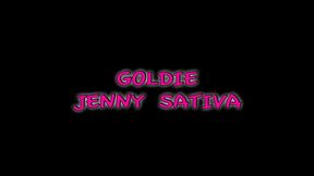 goldie glock eats jenny sativa s ass during lesbian fingering