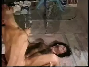 Guy gets on top and rides another man's cock