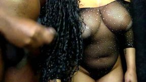 Curvy Ebony Babe Shows off Herself on Cam
