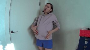 Small guy inside my belly and loud burping B