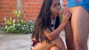 Larissa Gives Her Boss an Unforgettable Blowjob and Fucks Her Pussy Right There, Leaving Her Covered in Milk