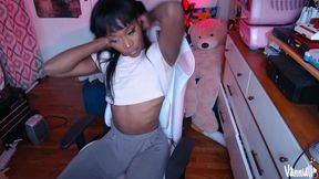 vanniall edging and cumming for hours - big trans dick solo cum shots - jack off together
