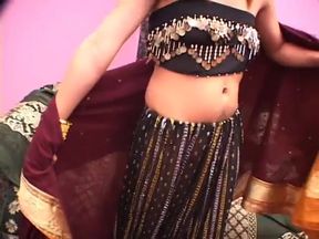 Beautiful indian slut is double teamed by two studs