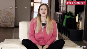 ”HERLIMIT - Titty Hoe Stella Cox Gets Double penetration'd By Two Thick Black Cocks”