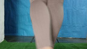 Large crossed legs with dangling stiletto heels (2)