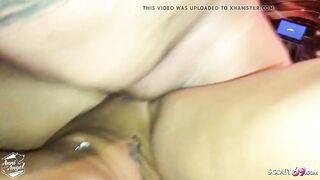 Real German Amateur Eighteen Lovers Sex with Cum on her