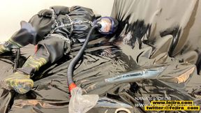 Fejira com &ndash; Heavy rubber bondage and mask play 02