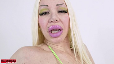 (WET) Welcome to the studio Jennyfer Stone, First Time Pee, DP, rough, ATM, Swallow, Big Gape!