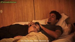 I can't stop touching myself and I had to put my penis in my stepsister's mouth (we almost got caught)