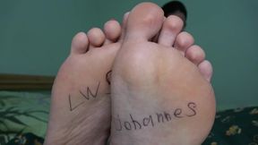 Anna's Beautiful Feet Close-up and JOI