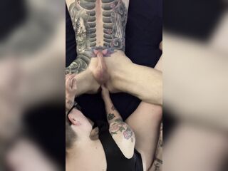 COCK WORSHIP WITH PROSTATE MASSAGE AND CUM SHOT FOR STEPFATHER (part 2)